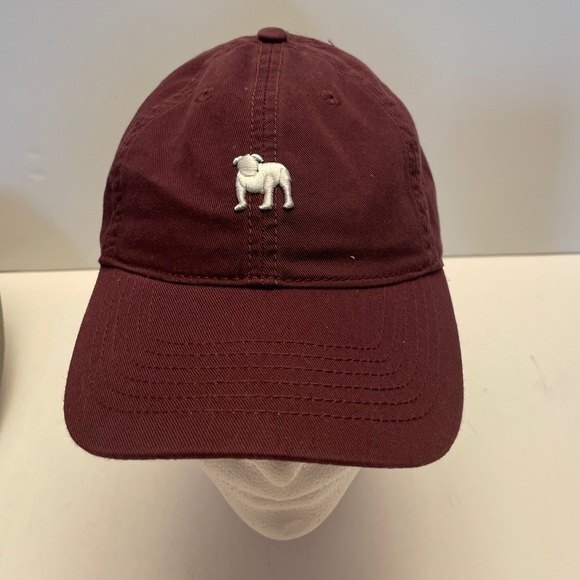 Legacy Brand Maroon Cap White Dog Logo Twill Cap/Hat - Picture 1 of 8